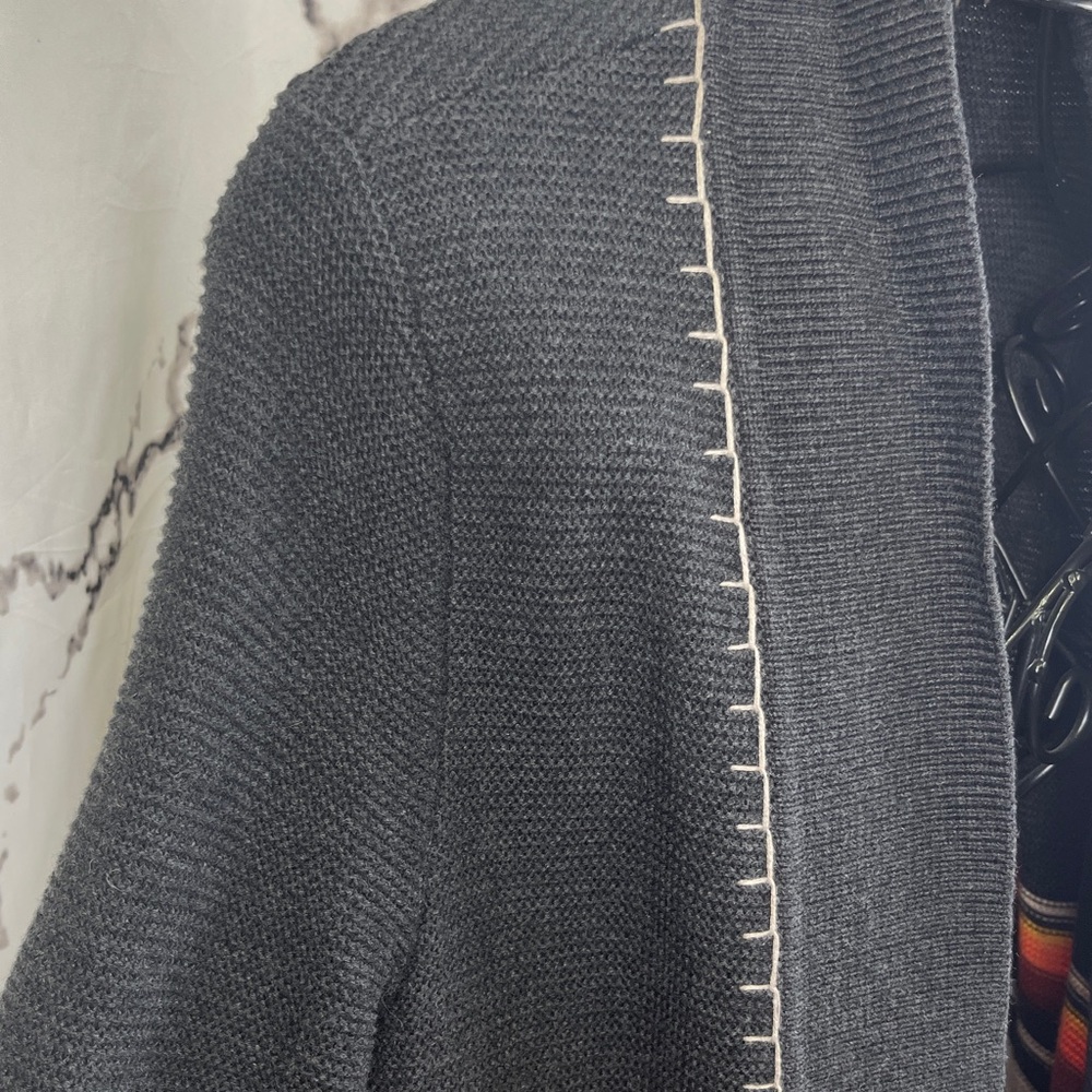 Pendleton Longline Open Front Cardigan Cotton Woo… - image 4